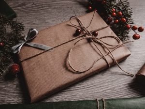 brown paper present