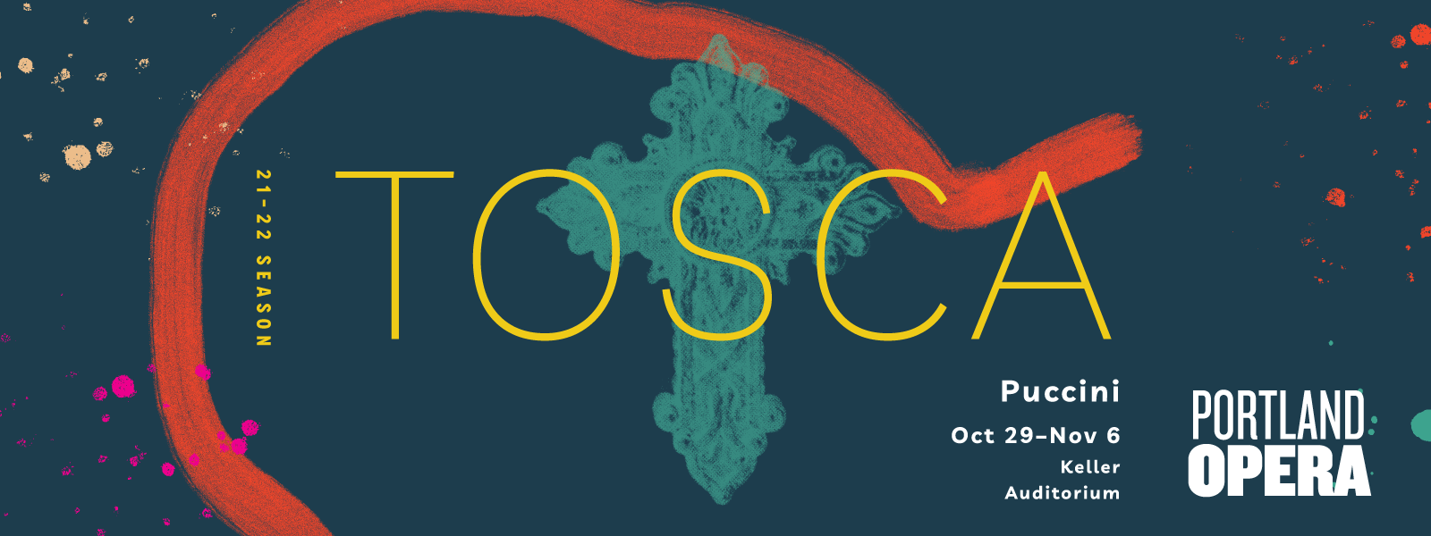Portland Opera Banner - Tosca