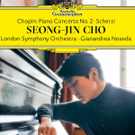 Picture of Seong Jin cho leaning on a piano