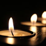 lit candles