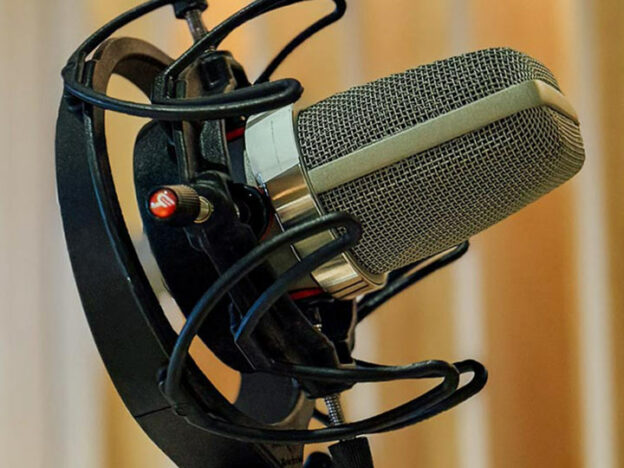 Featured image for All Classical Radio's Access Recording Project, close up of a microphone