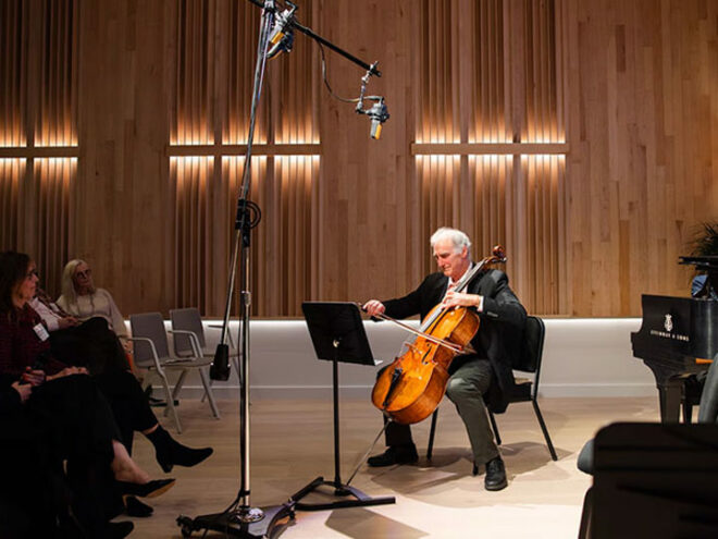 Featured image of Irving Levin. Photo by Christine Dong.