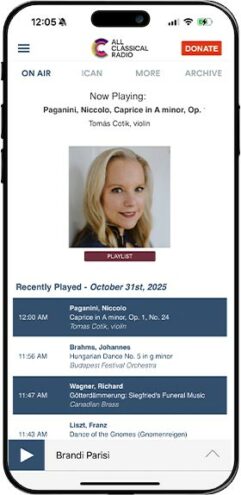 iphone showing all classical app