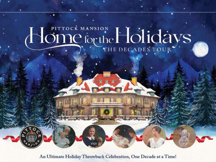 Pittock Mansion Home for the Holidays tour