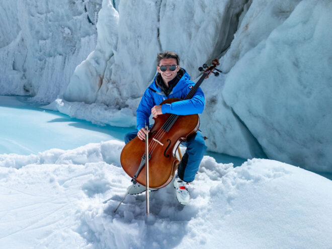 Cellist Gautier Capuçon, photographed by M. Bertrand Delapierre. Courtesy of artist's website.