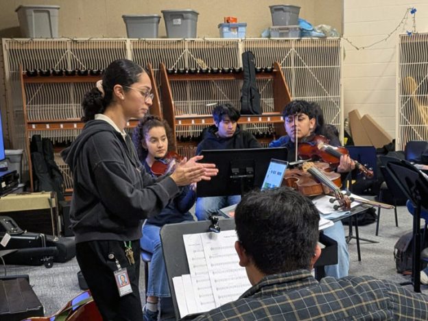 Former All Classical Radio intern Cindy Flores in the Salem Reporter (RACHEL ALEXANDER/Salem Reporter)