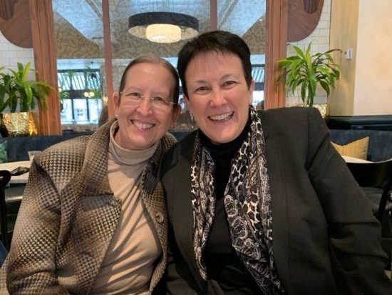 Photo of Higdon and Lawson smiling