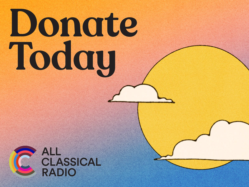 Desktop pop-up banner image for All Classical Radio's June 2026 Fundraiser