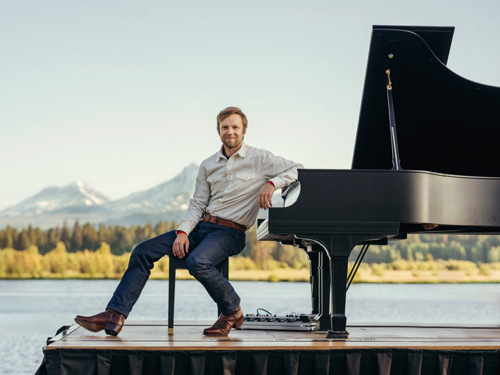 Pianist Hunter Noack at Black Butte Ranch by Jessica Keaveny