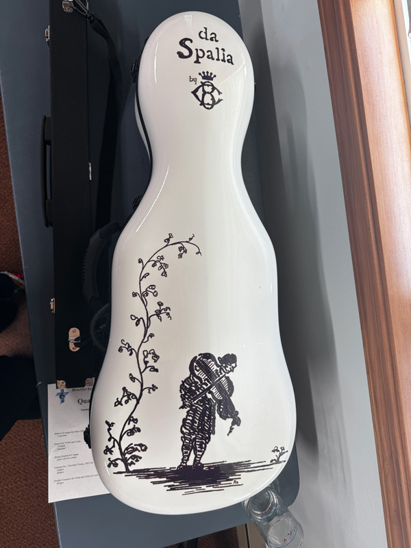 Anthea's violoncello da spalla (shoulder cello)